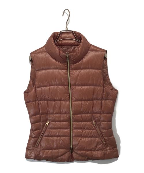 HERNO（ヘルノ）HERNO (ヘルノ)  PI0167D ダブルジップ ダウンベスト PRODUZ LAVJAP ピンク サイズ:44の古着・服飾アイテム