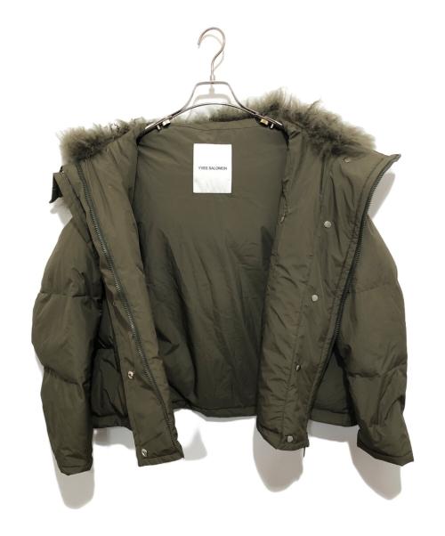yves salomon（イヴサロモン）YVES SALOMON (イヴサロモン) DOWN JACKET（ダウンジャケット）24020510000130 オリーブ サイズ:36の古着・服飾アイテム
