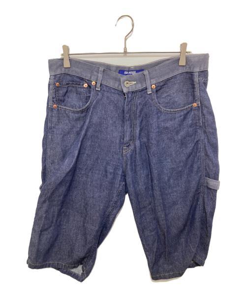 COMME des GARCONS JUNYA WATANABE MAN（コム デ ギャルソン ジュンヤ ワタナベ マン）COMME des GARCONS JUNYA WATANABE MAN (コム デ ギャルソン ジュンヤ ワタナベ マン) リネンデニムハーフパンツ インディゴ サイズ:Sの古着・服飾アイテム