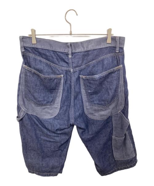 COMME des GARCONS JUNYA WATANABE MAN（コム デ ギャルソン ジュンヤ ワタナベ マン）COMME des GARCONS JUNYA WATANABE MAN (コム デ ギャルソン ジュンヤ ワタナベ マン) リネンデニムハーフパンツ インディゴ サイズ:Sの古着・服飾アイテム