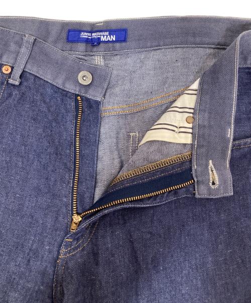 COMME des GARCONS JUNYA WATANABE MAN（コム デ ギャルソン ジュンヤ ワタナベ マン）COMME des GARCONS JUNYA WATANABE MAN (コム デ ギャルソン ジュンヤ ワタナベ マン) リネンデニムハーフパンツ インディゴ サイズ:Sの古着・服飾アイテム