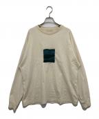 YOKE×Graphpaperヨーク×グラフペーパー）の古着「EMBROIDERED L/S T-SHIRTS」｜ベージュ