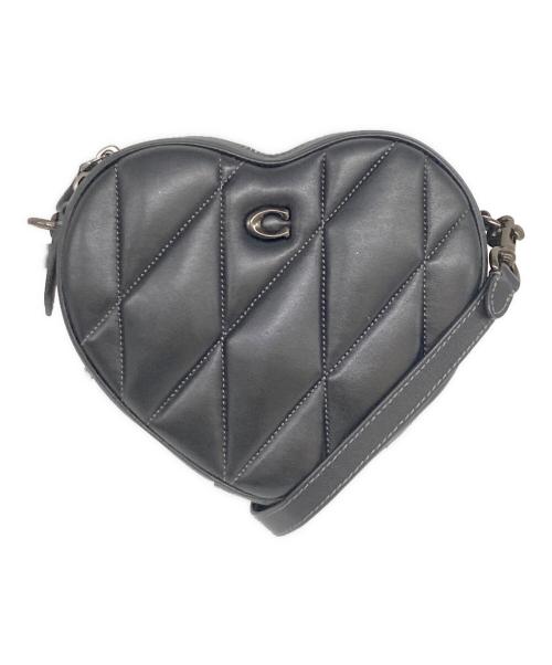 COACH（コーチ）COACH (コーチ) Heart Crossbody Bag With Quilting ブラックの古着・服飾アイテム