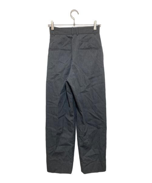 ATON（エイトン）ATON (エイトン) WOOL GABARDINE | テーパードタックパンツ グレー サイズ:01の古着・服飾アイテム