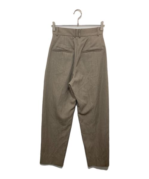 ATON（エイトン）ATON (エイトン) WOOL GABARDINE | テーパードタックパンツ ベージュ サイズ:01の古着・服飾アイテム
