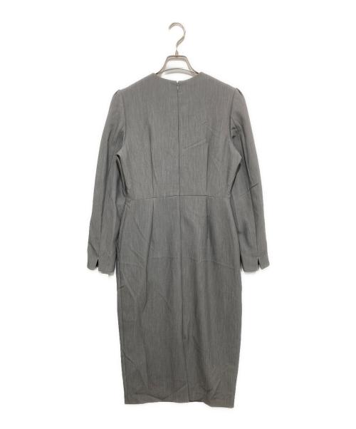 SANTE BY ETRE TOKYO（サンテ バイ エトレ）SANTE BY ETRE TOKYO (サンテ バイ エトレ) ISETAN (イセタン) ダブルクロスウエストマークドレス グレー サイズ:Mの古着・服飾アイテム