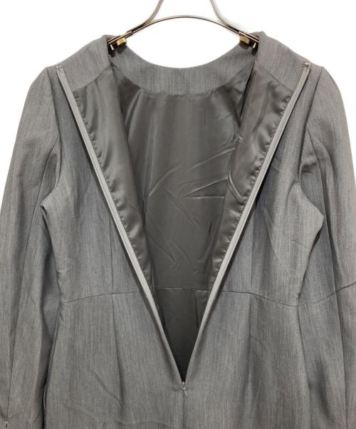 SANTE BY ETRE TOKYO（サンテ バイ エトレ）SANTE BY ETRE TOKYO (サンテ バイ エトレ) ISETAN (イセタン) ダブルクロスウエストマークドレス グレー サイズ:Mの古着・服飾アイテム