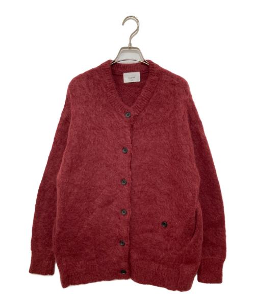 CLANE（クラネ）CLANE (クラネ) MOHAIR LOOSE KNIT CARDIGAN レッド サイズ:1の古着・服飾アイテム