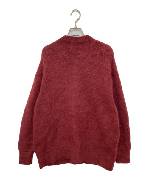 CLANE（クラネ）CLANE (クラネ) MOHAIR LOOSE KNIT CARDIGAN レッド サイズ:1の古着・服飾アイテム