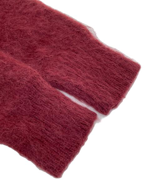 CLANE（クラネ）CLANE (クラネ) MOHAIR LOOSE KNIT CARDIGAN レッド サイズ:1の古着・服飾アイテム