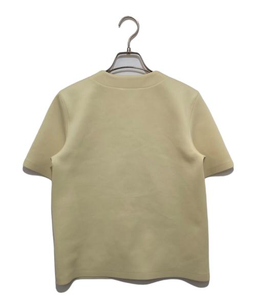 AURALEE（オーラリー）AURALEE (オーラリー) WETSUIT JERSEY LACE UP TEE ベージュ サイズ:1の古着・服飾アイテム