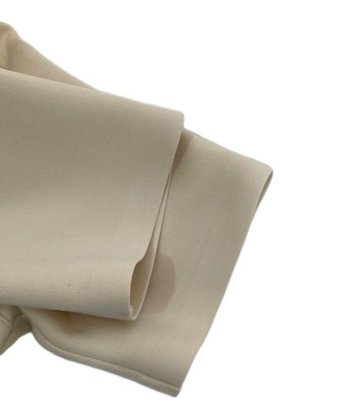 AURALEE（オーラリー）AURALEE (オーラリー) WETSUIT JERSEY LACE UP TEE ベージュ サイズ:1の古着・服飾アイテム