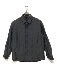 AURALEE（オーラリー）の古着「QUILTED LIGHT SILK COTTON SHIRT(キルティッドライトシルクコットンシャツ)  A23AS01SP」｜ブラック