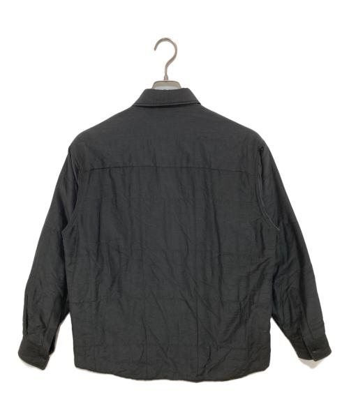 AURALEE（オーラリー）AURALEE (オーラリー) QUILTED LIGHT SILK COTTON SHIRT(キルティッドライトシルクコットンシャツ)  A23AS01SP ブラック サイズ:3の古着・服飾アイテム