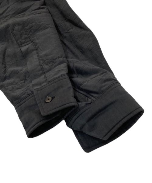 AURALEE（オーラリー）AURALEE (オーラリー) QUILTED LIGHT SILK COTTON SHIRT(キルティッドライトシルクコットンシャツ)  A23AS01SP ブラック サイズ:3の古着・服飾アイテム