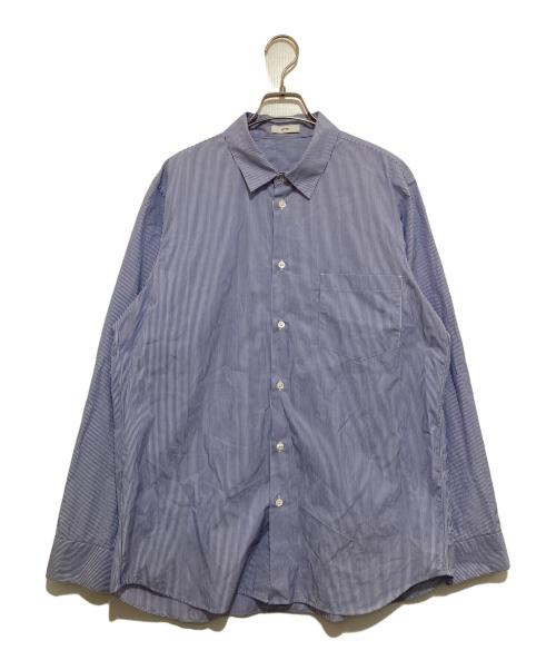 ATON（エイトン）ATON (エイトン) GIZA BROAD WASHED SHIRT ブルー サイズ:4の古着・服飾アイテム