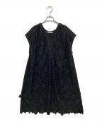 house of lotusハウスオブロータス）の古着「シフリー刺繍ワンピース」｜ブラック