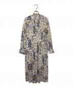 house of lotusハウスオブロータス）の古着「イズニックタイルプリントワンピース」｜ホワイト