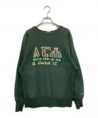 Championチャンピオン）の古着「90’s リバースウィーブスウェット」｜グリーン