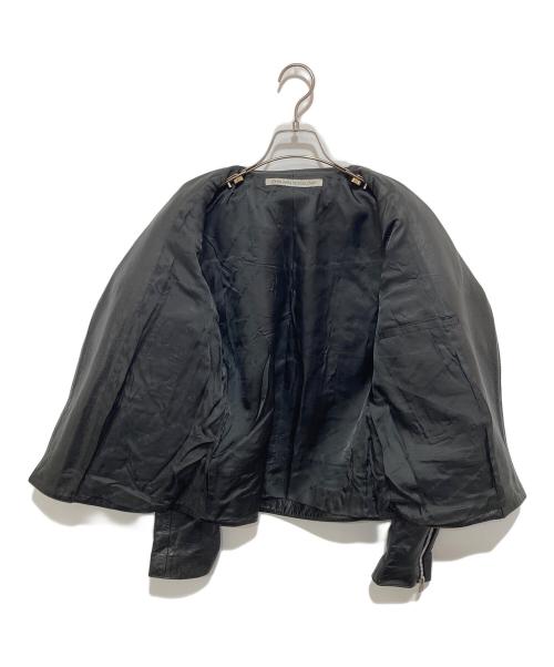 JOHN LAWRENCE SULLIVAN（ジョン ローレンス サリバン）JOHN LAWRENCE SULLIVAN (ジョン ローレンス サリバン) カウレザー ダブル ライダース ジャケット ブラック サイズ:38の古着・服飾アイテム