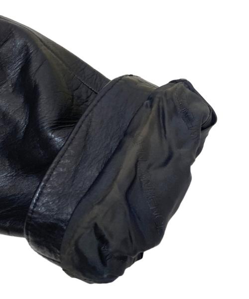 JOHN LAWRENCE SULLIVAN（ジョン ローレンス サリバン）JOHN LAWRENCE SULLIVAN (ジョン ローレンス サリバン) カウレザー ダブル ライダース ジャケット ブラック サイズ:38の古着・服飾アイテム