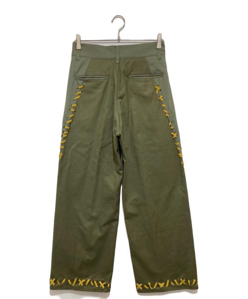 amok（アモク）amok (アモク) HAND STITCH DOCKING PANTS カーキ サイズ:Sの古着・服飾アイテム