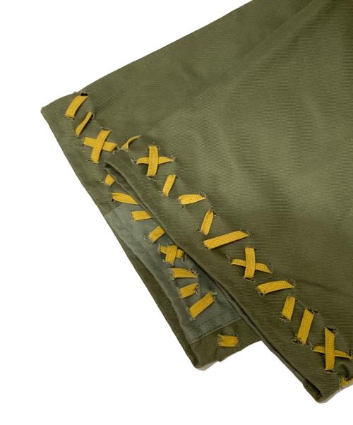 amok（アモク）amok (アモク) HAND STITCH DOCKING PANTS カーキ サイズ:Sの古着・服飾アイテム