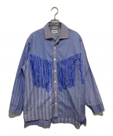 TANAKA タナカ カジュアルシャツ メンズ 【古着】【中古】 中古・古着通販】TANAKA (タナカ) ストライプフリンジウエスタンシャツ