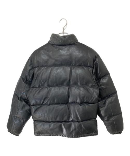 Schott（ショット）Schott (ショット) レザーダウンジャケット　USA製 ブラック サイズ:36の古着・服飾アイテム