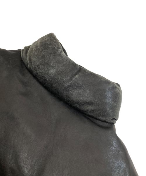 Schott（ショット）Schott (ショット) レザーダウンジャケット　USA製 ブラック サイズ:36の古着・服飾アイテム