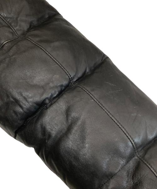 Schott（ショット）Schott (ショット) レザーダウンジャケット　USA製 ブラック サイズ:36の古着・服飾アイテム