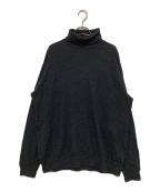 COMOLIコモリ）の古着「ウール天竺 長袖タートルネック Y03-05006」｜グレー