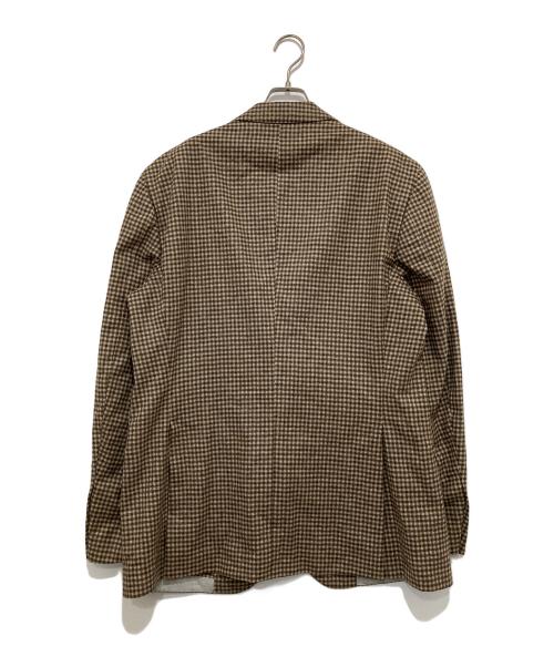 BRUNELLO CUCINELLI（ブルネロクチネリ）BRUNELLO CUCINELLI (ブルネロクチネリ) テーラードジャケット ブラウン サイズ:52の古着・服飾アイテム