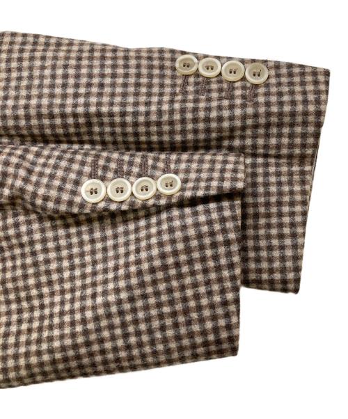 BRUNELLO CUCINELLI（ブルネロクチネリ）BRUNELLO CUCINELLI (ブルネロクチネリ) テーラードジャケット ブラウン サイズ:52の古着・服飾アイテム