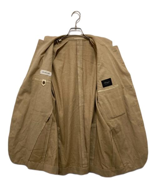 CARUSO（カルーゾ）CARUSO (カルーゾ) butterfly gze jacket 3B段返りテーラードジャケット ブラウン サイズ:54/7Rの古着・服飾アイテム