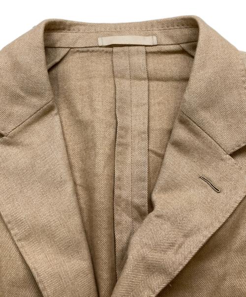 CARUSO（カルーゾ）CARUSO (カルーゾ) butterfly gze jacket 3B段返りテーラードジャケット ブラウン サイズ:54/7Rの古着・服飾アイテム