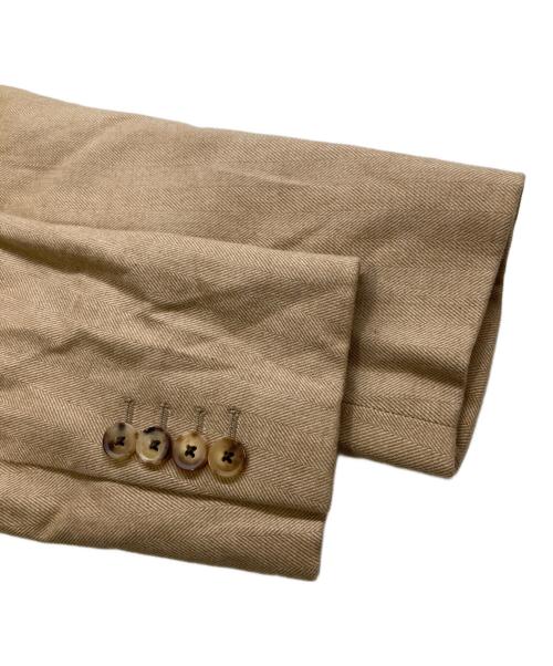 CARUSO（カルーゾ）CARUSO (カルーゾ) butterfly gze jacket 3B段返りテーラードジャケット ブラウン サイズ:54/7Rの古着・服飾アイテム