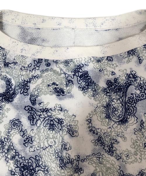 Mame Kurogouchi（マメクロゴウチ）mame kurogouchi (マメクロゴウチ) Floral Flock Printed Fleece Lining Sleeveless Top ホワイト サイズ:2の古着・服飾アイテム