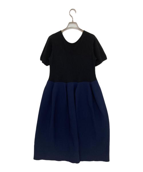 CFCL（シーエフシーエル）CFCL (シーエフシーエル) POTTERY CUPRO SHORT SLEEVE DRESS ブラック サイズ:3の古着・服飾アイテム