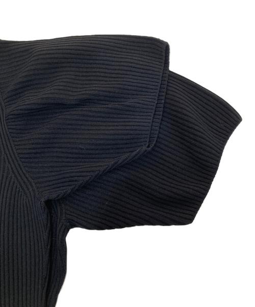 CFCL（シーエフシーエル）CFCL (シーエフシーエル) POTTERY CUPRO SHORT SLEEVE DRESS ブラック サイズ:3の古着・服飾アイテム