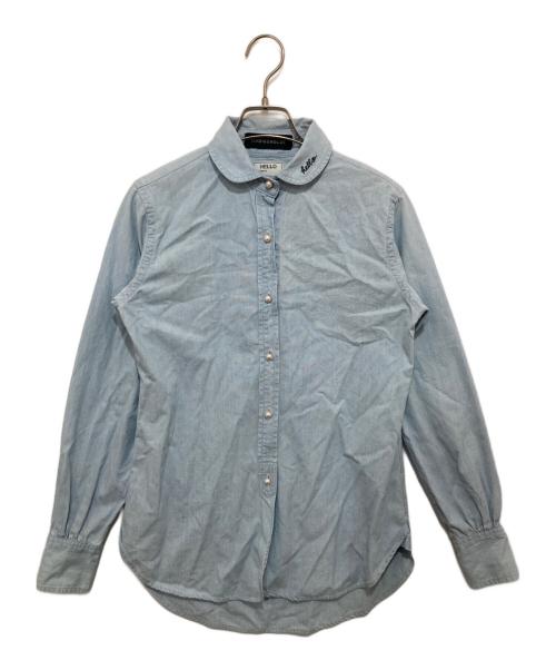 MADISON BLUE（マディソンブルー）MADISON BLUE (マディソンブルー) HAPPYPLUSSTORE CHELSEA L/S SH CHAMBRAY インディゴ サイズ:01の古着・服飾アイテム