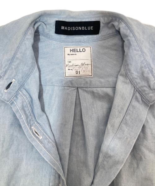 MADISON BLUE（マディソンブルー）MADISON BLUE (マディソンブルー) HAPPYPLUSSTORE CHELSEA L/S SH CHAMBRAY インディゴ サイズ:01の古着・服飾アイテム