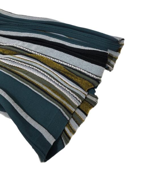 Mame Kurogouchi（マメクロゴウチ）Mame Kurogouchi (マメクロゴウチ) Jacquard Knitted Skirt グリーン サイズ:2の古着・服飾アイテム