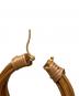 中古・古着 Mame Kurogouchi (マメクロゴウチ) Bamboo Bundled-Plait Hoop Earrings ブラウン サイズ:不明：14000円