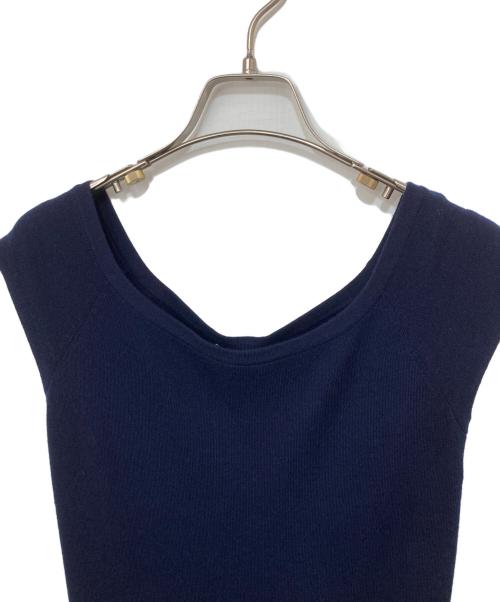 GABRIELA HEARST（ガブリエラ ハースト）GABRIELA HEARST (ガブリエラ ハースト) ウール半袖ワンピース ネイビー サイズ:Sの古着・服飾アイテム