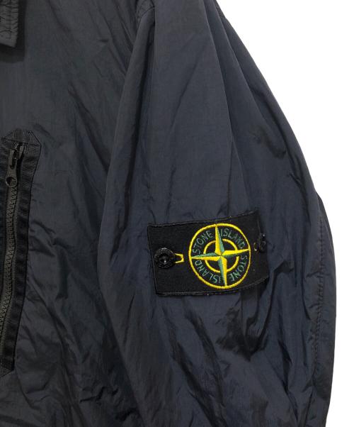 STONE ISLAND（ストーンアイランド）STONE ISLAND (ストーンアイランド) ジップアップナイロンジャケット ネイビー サイズ:Sの古着・服飾アイテム