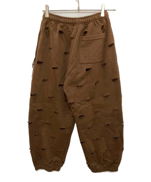 NIKE（ナイキ）NIKE (ナイキ) jacquemus (ジャックムス) カットアウト スウェットパンツ ブラウン サイズ:ＸＳの古着・服飾アイテム