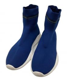 PRADA（プラダ）の古着「ハイカットソックススニーカー」｜ネイビー