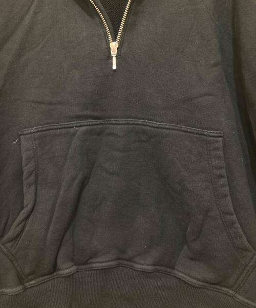 REVERBERATE（リバーバレイト）REVERBERATE (リバーバレイト) ハーフジップパーカー ブラック サイズ:3の古着・服飾アイテム