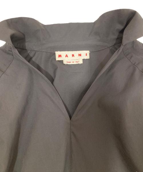 MARNI（マルニ）MARNI (マルニ) コットン ポプリン ブラウス ブラック サイズ:40の古着・服飾アイテム